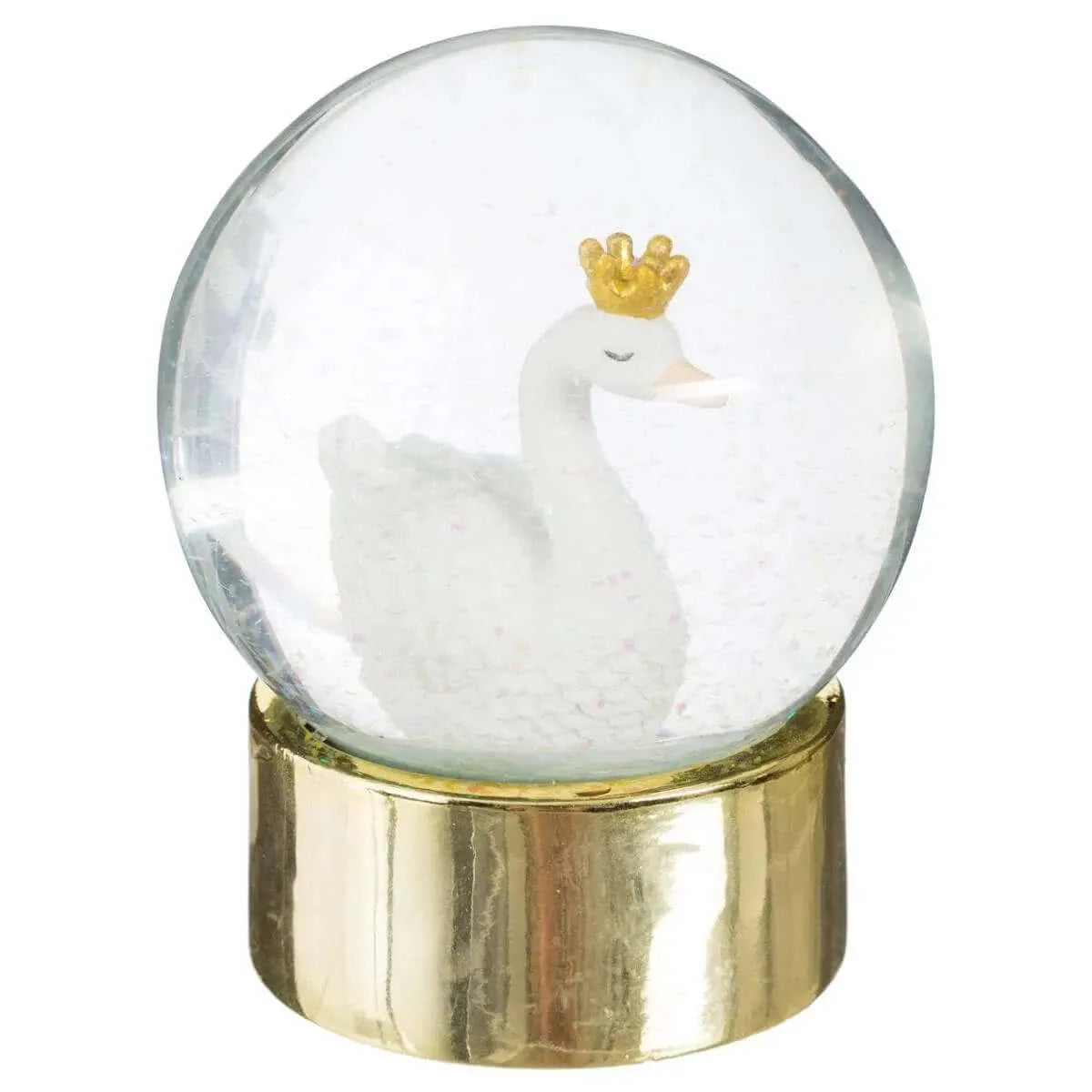 Bola de nieve cisne en cristal