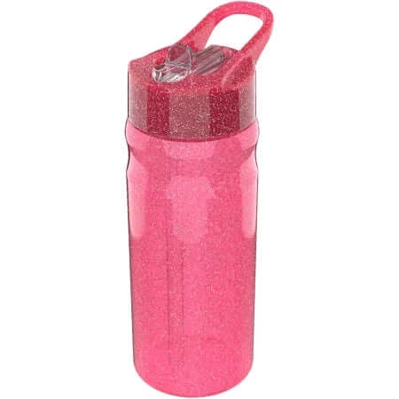 Botella plástica Glitter Pink 600ml